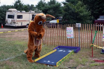 Aardvark at the Fair
The Wanderer's aardvark visited the Rochester Country Fair on August 22, 2009 and took some time to see the sights and pose with some visitors.
