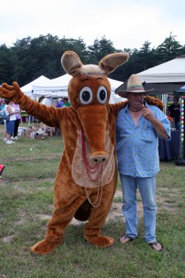 Aardvark at the Fair
The Wanderer's aardvark visited the Rochester Country Fair on August 22, 2009 and took some time to see the sights and pose with some visitors.
