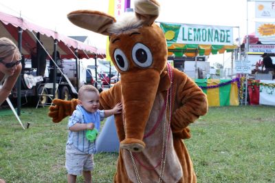 Aardvark at the Fair
The Wanderer's aardvark visited the Rochester Country Fair on August 22, 2009 and took some time to see the sights and pose with some visitors.
