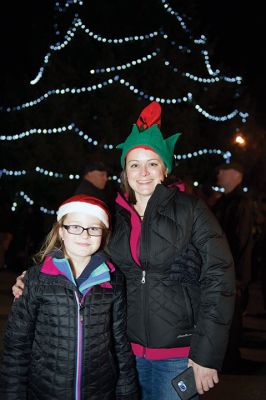 Rochester Christmas Tree Lighting
Rochester held its annual tree lighting on Monday night, December 7, in front of the Town Hall. Hundreds attended and greeted jolly old Saint Nick as he rode in on the town’s new yellow fire tower truck. RMS students in the band and chorus sang Christmas carols and guests enjoyed complimentary cider and cocoa inside Town Hall afterwards. Photos by Colin Veitch
