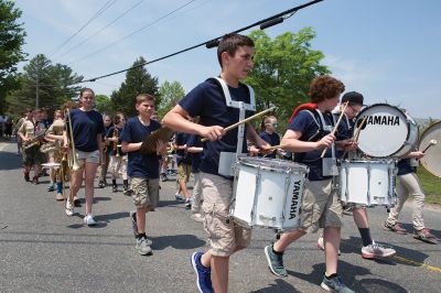 Rochester Memorial Day
Rochester fared far better with its Memorial Day celebration than Marion and Mattapoisett did with theirs on rainy Monday. Sunday, May 29, was a picture perfect day for a parade. At the Town Hall, the names of the fallen soldiers were read aloud and the Rochester Memorial School Band played patriotic songs before heading out for the parade. Photos by Colin Veitch
