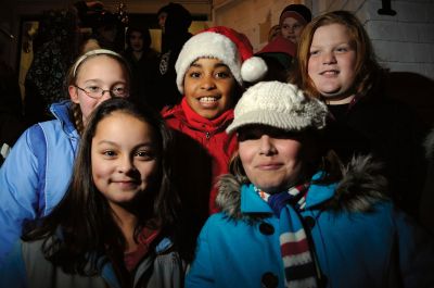 Tree Lighting
Rochester held its annual tree lighting on Monday, December 7, 2009 at Rochester Town Hall.  Visitors were treated to the sounds of the Rochester Memorial School band and chorus before the tree was lit. Santa made a grand entrance on a fire truck. Photo by Felix Perez.
