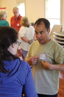 Rajesh Shahi
Supporters from Mattapoisett and as far as metro Boston gathered on Saturday at the Quaker Friends Meeting House to welcome back Rajesh Shahi, whose amazing story of recovery from a physical deformity as a child has made possible a successful career paying forward his good fortune in his native Nepal. Photos by Mick Colageo
