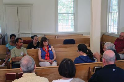 Rajesh Shahi
Supporters from Mattapoisett and as far as metro Boston gathered on Saturday at the Quaker Friends Meeting House to welcome back Rajesh Shahi, whose amazing story of recovery from a physical deformity as a child has made possible a successful career paying forward his good fortune in his native Nepal. Photos by Mick Colageo
