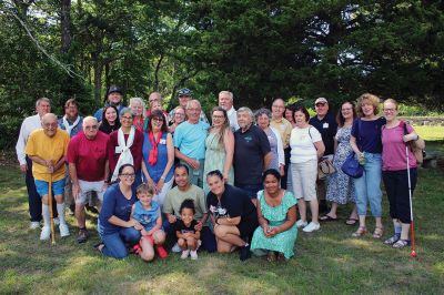 Rajesh Shahi
Supporters from Mattapoisett and as far as metro Boston gathered on Saturday at the Quaker Friends Meeting House to welcome back Rajesh Shahi, whose amazing story of recovery from a physical deformity as a child has made possible a successful career paying forward his good fortune in his native Nepal. Photos by Mick Colageo
