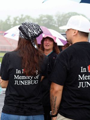 Relay for Life
It rained down hard the night of the 9th annual Relay for Life at Old Rochester Regional, soaking the ground, the tents, and the participants – but it didn’t stop anyone from coming out anyway to walk for a cure and honor those who have battled cancer. The event raised over $42,000 and the proceeds benefit the American Cancer Society. Photos by Jean Perry
