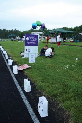 Relay for Life
The American Cancer Society held their Annual Relay for Life of the Tri-Towns from 6:00p.m. on Friday, June 12 until noon on Saturday June 13 at Old Rochester Regional High School's track. Between 250 and 300 people participated in the eighteen hour walk raising nearly $50,000 to help fight and prevent cancer. Photo by Robert Chiarito.
