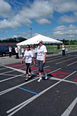 Relay for Life
The American Cancer Society held their Annual Relay for Life of the Tri-Towns from 6:00p.m. on Friday, June 12 until noon on Saturday June 13 at Old Rochester Regional High School's track. Between 250 and 300 people participated in the eighteen hour walk raising nearly $50,000 to help fight and prevent cancer. Photo by Robert Chiarito.
