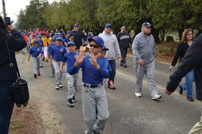 Opening Day 
April 28 was Opening Day in Rochester for the Old Rochester Little League. Retiring Police Chief Paul Magee tossed the first pitch on the (finally) spring Saturday morning. Photos by Colleen Hathaway.
