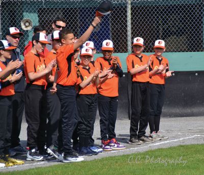 Opening Day 
April 28 was Opening Day in Rochester for the Old Rochester Little League. Retiring Police Chief Paul Magee tossed the first pitch on the (finally) spring Saturday morning. Photos by Colleen Hathaway.
