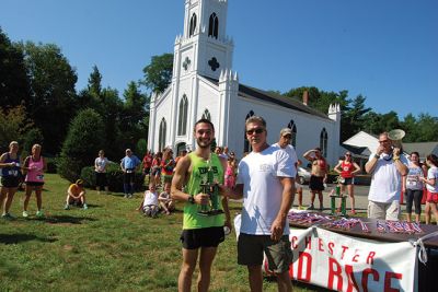 Rochester Road Race
There were 225 runners who competed in the 9th Annual Rochester Road Race on August 9 to raise money and collect food for The Food Pantry at Damien’s Place in Wareham. The 5K race kicked off at Dexter Lane and runners enjoyed perfect running weather for the occasion. Photos by Chuck Kantner
