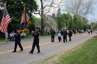 Rochester Memorial Day
The Town of Rochester held a Memorial Day procession on May 26 from Town Hall to Daggett Square, where the Select Board read the names of residents who served in the Civil War and foreign conflicts. The board also ordained Rochester as a Purple Heart Town. Boy Scout Troop 31 and the Rochester Memorial School Band participated. Project 351 student Sadie Hartley Matteson read The Gettysburg Address, Troop 31 member Zach Gagne read the governor’s proclamation and Representative William Straus addressed attende
