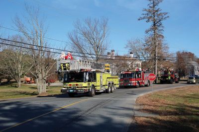 Mr. and Mrs. Santa Claus
Mr. and Mrs. Santa Claus make their turn through Rochester Village onto New Bedford Road on December 5. Transported by the Rochester Fire Department on a journey that began at Fire Station No. 3 at 200 Ryder Road and accompanied by Santa’s helpers riding along in trucks, Mr. and Mrs. Claus made their way down many Rochester roads, spending hours to visit hundreds of children waiting at the end of their driveways and on street corners. A Google map device tracked Santa’s whereabouts throughout the ride. Phot
