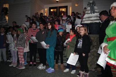 Rochester Christmas Tree
The town enjoyed a beautiful Monday evening and a large turnout, as children gathered on the steps of Town Hall to sing carols, and Santa Claus arrived with a Fire Department escort to hand out candy canes. Photos by Mick Colageo
