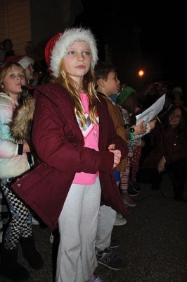 Rochester Christmas Tree
The town enjoyed a beautiful Monday evening and a large turnout, as children gathered on the steps of Town Hall to sing carols, and Santa Claus arrived with a Fire Department escort to hand out candy canes. Photos by Mick Colageo
