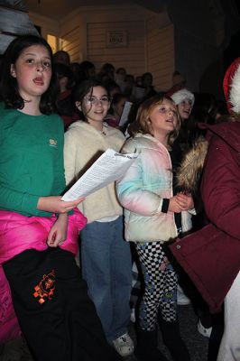 Rochester Christmas Tree
The town enjoyed a beautiful Monday evening and a large turnout, as children gathered on the steps of Town Hall to sing carols, and Santa Claus arrived with a Fire Department escort to hand out candy canes. Photos by Mick Colageo
