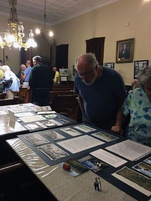 Rochester Historical Society 
The Rochester Historical Society gave a preview of their photographic installation on Rochester's farming history and culture through the centuries. The exhibit opens September 30 at the Historical Society Museum located at 355 County Road in the old East Rochester Church. Photos by Marilou Newell
