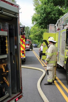 Rochester House Fire
A Memorial Day morning house fire on High Street in Rochester was brought under control by the Rochester Fire Department with assistance from Wareham, Marion, Mattapoisett and Acushnet departments. Photos by Mick Colageo
