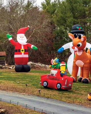 Christmas Decorations
On the afternoon of December 16, the front yard of a Rochester home where Mattapoisett Road and Perry Hill Road meet did not need to wait for the snow or the sunset to dazzle with holiday pageantry.  Photo by Ryan Feeney
