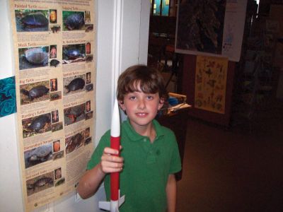 Rocket Guy
With the help of "Rocket Guy" Mike Cronin, the Marion Natural History Museum after-school program sent off the school year with a bang! The Marion Natural History Museum's open summer hours are Wednesday 12:00 to 4:00 pm, Friday 12:00 to 2:00 pm and Saturday 10:00 to 1:00 pm. Photo courtesy of Elizabeth Leidhold.
