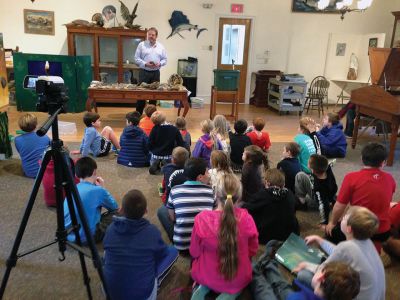 Marion Natural History Museum
The Marion Natural History Museum wishes to thank Jim Pierson for a wonderful program on collecting rocks and fossils. We learned about geology vs. paleontology equipment and how fossils are made.  We also had a chance to make our own Megladon tooth to take home. The museum also wishes to thank Sarah Porter, and parent volunteers Wendy Copps and Marcia Waldron, for their help during the event. Also, many thanks to ORCTV for allowing us to borrow their equipment to record the event. 
