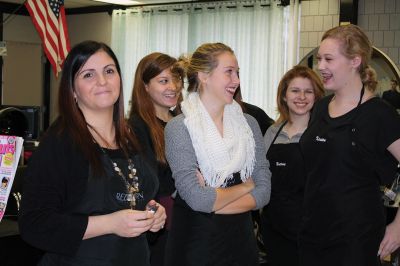 No-Shave November
Cosmetology students at Old Colony gave five Rochester Police officers a shave and a haircut on November 30, marking the end of No-Shave November. The officers raised over $1,500 letting their facial hair grow out, a no-no for the rest of the year for the officers. The funds will benefit Home Base, a charity that serves soldiers returning from combat with PTSD. Photos by Jean Perry
