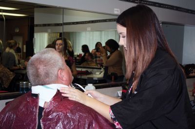 No-Shave November
Cosmetology students at Old Colony gave five Rochester Police officers a shave and a haircut on November 30, marking the end of No-Shave November. The officers raised over $1,500 letting their facial hair grow out, a no-no for the rest of the year for the officers. The funds will benefit Home Base, a charity that serves soldiers returning from combat with PTSD. Photos by Jean Perry
