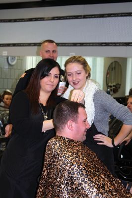 No-Shave November
Cosmetology students at Old Colony gave five Rochester Police officers a shave and a haircut on November 30, marking the end of No-Shave November. The officers raised over $1,500 letting their facial hair grow out, a no-no for the rest of the year for the officers. The funds will benefit Home Base, a charity that serves soldiers returning from combat with PTSD. Photos by Jean Perry
