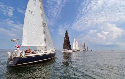 Salty 100 Regatta
Salty 100 regatta, raced August 27-28 from Marion harbor beyond Point Judith, Rhode Island, and back.
