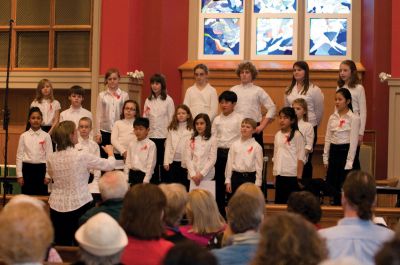 Childrens Chorus
To an attentive audience of proud parents and music lovers, the South Coast Childrens Chorus held its inaugural concert, This Shall Be For Music, on February 13, 2011 at the St. Gabriels Episcopal Church in Marion. Photo by Felix Perez. 
