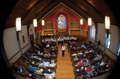 Childrens Chorus
To an attentive audience of proud parents and music lovers, the South Coast Childrens Chorus held its inaugural concert, This Shall Be For Music, on February 13, 2011 at the St. Gabriels Episcopal Church in Marion. Photo by Felix Perez. 
