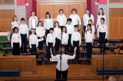 Childrens Chorus
To an attentive audience of proud parents and music lovers, the South Coast Childrens Chorus held its inaugural concert, This Shall Be For Music, on February 13, 2011 at the St. Gabriels Episcopal Church in Marion. Photo by Felix Perez. 
