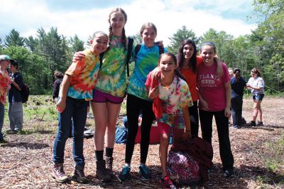 SCOPE Program
ORRJHS seventh-graders participate in the school’s SCOPE program. Wednesday saw the students hiking the Mattapoisett Land Trust and joining together for trust- and team-building exercises under the guidance of science teacher Kathy Gauvin. Photos by Shawn Badgley
