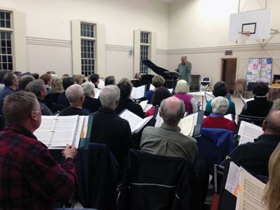 Sippican Choral Society
Members of the Sippican Choral Society rehearsing for their 49th annual Christmas Concerts on December 5th at Grace Episcopal Church in New Bedford and on December 7th at Wickenden Chapel, Tabor Academy, in Marion.

