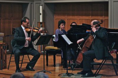 South Coast Chamber Music
The South Coast Chamber Music Society performed selections from Schnittke, Schubert and Brahms during their performance at St. Gabriel’s Church on Saturday evening, March 3. The Show was also included a lecture about the composer prior to the concert and was attended by about seventy people. The South Coast Chamber Music Society will return to St. Gabriel’s Church on March 31 for a concert entitled, Fresh Breeze.  Photo by Robert Chiarito
