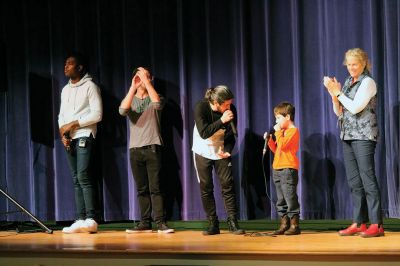 Backtrack Vocals
Sippican students found their voices with NYC's "Backtrack Vocals" a cappella singers at Sippican School on November 14. Photos by E.O. Bednarczyk
