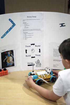 STEAM-a-palooza
Rochester Memorial School hosted STEAM-a-palooza on May 16, as RMS students wowed visitors with science, technology, engineering and art displays, along with a musical performance in the gymnasium. Photos by Mick Colageo
