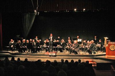 Tri-County Symphonic
Musical Director Phillip Sanborn and the Tri-County Symphonic Band performed a selection of dance related pieces during their Shall We Dance? concert performed at the Fireman Center on the campus of Tabor Academy on Sunday afternoon, March 22.  (Photo by Robert Chiarito)
