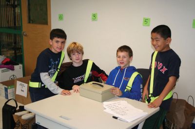 Safety Patrol
The Safety Patrol kids of Sippican School held a drive and yard sale on November 5, 2011, to benefit Gifts to Give in New Bedford and Big Brother, Big Sister. Photo courtesy of Stacey Soucy.
