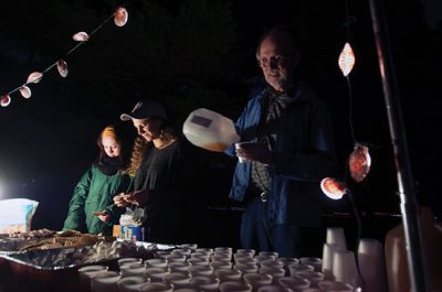 Salty’s Silvery Moon Soiree
Dunseith Gardens in Mattapoisett was lit up the night of October 25 with fire and imagination at the 8th annual Salty’s Silvery Moon Soiree, hosted by the Mattapoisett Land Trust. Photo by Felix Perez
