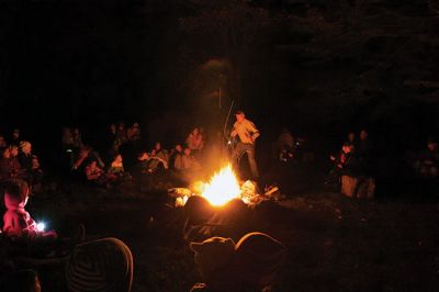 Salty’s Silvery Moon Soiree
On October 25, families gathered around the fire with Salty the Seahorse to enjoy some storytelling and the general splendor of nighttime in Dunseith Gardens. Salty’s Silvery Moon Soiree is a fall tradition sponsored by the Mattapoisett Land Trust. Guests enjoy s’mores and cider, music, and stories told by Toby Gills. Center School students created special lanterns for the event. Photos by Colin Veitch
