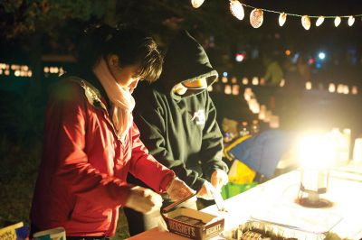 Salty’s Silvery Moon Soiree
Saturday, October 22, was the date for the Mattapoisett Land Trust’s annual event, “Salty’s Silvery Moon Soiree” at the MLT’s Dunseith Gardens property. Families enjoyed refreshments, ghost stories by the bonfire, and spooky-themed crafts. Photos by Colin Veitch
