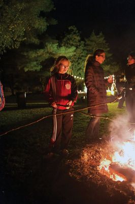 Salty’s Silvery Moon Soiree
Saturday, October 22, was the date for the Mattapoisett Land Trust’s annual event, “Salty’s Silvery Moon Soiree” at the MLT’s Dunseith Gardens property. Families enjoyed refreshments, ghost stories by the bonfire, and spooky-themed crafts. Photos by Colin Veitch
