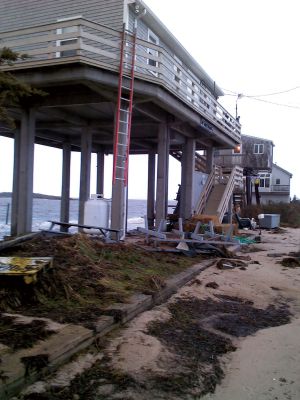 After Sandy
The morning after Hurricane Sandy on Cove Street in Mattapoisett. Photos by Judy Lamson
