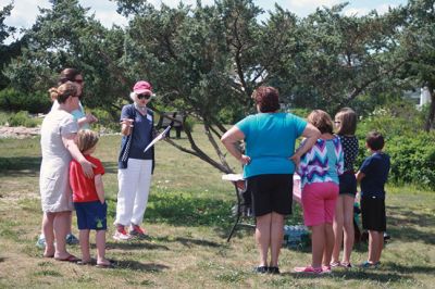 Scavenger Hunt
The Mattapoisett Historical Museum, in partnership with the Mattapoisett Land Trust, presented an afternoon of fun and discovery with a scavenger hunt on August 6, which started and ended at the Munro Preserve. Photos by Marilou Newell
