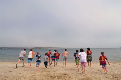 Polar Plunge
Rochester Troop 31 braved the frigid waters this Patriot's Day, not to seek freedom, but to seek scout camp. For the last week, the scouts have been asking people to sponsor them in their Polar Plunge fundraiser in exchange for hitting the brisk waters of Silvershell Beach in Marion. Photos by Michelle Wood 
