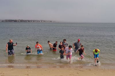 Polar Plunge
Rochester Troop 31 braved the frigid waters this Patriot's Day, not to seek freedom, but to seek scout camp. For the last week, the scouts have been asking people to sponsor them in their Polar Plunge fundraiser in exchange for hitting the brisk waters of Silvershell Beach in Marion. Photos by Michelle Wood 
