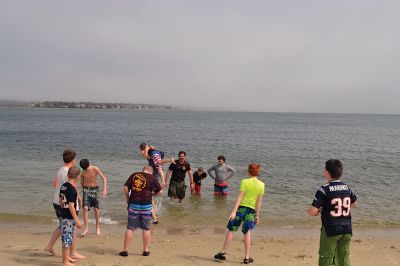 Polar Plunge
Rochester Troop 31 braved the frigid waters this Patriot's Day, not to seek freedom, but to seek scout camp. For the last week, the scouts have been asking people to sponsor them in their Polar Plunge fundraiser in exchange for hitting the brisk waters of Silvershell Beach in Marion. Photos by Michelle Wood 
