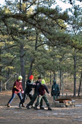 Camp Cachalot
Boy Scout troops from Rochester, Mattapoisett, and Marion participated in the annual Klondike Derby at Camp Cachalot on Saturday, January 19. The event features different competitive tasks to test the participants’ scouting skills. Photos by Michelle Wood
