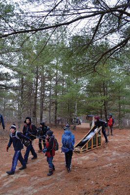 Camp Cachalot
Boy Scout troops from Rochester, Mattapoisett, and Marion participated in the annual Klondike Derby at Camp Cachalot on Saturday, January 19. The event features different competitive tasks to test the participants’ scouting skills. Photos by Michelle Wood
